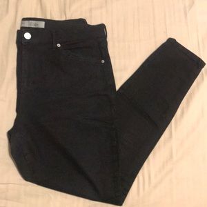 Topshop Moto SIDNEY Midrise Black Skinny Jeans